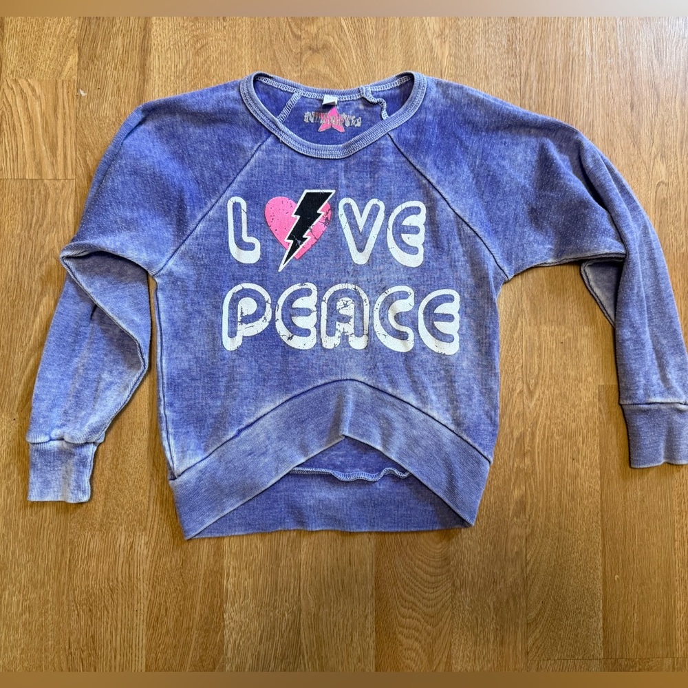 Purple Love Peace Sweatshirt
